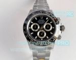 Noob 4130 Daytona V8 904L Rolex Daytona Black Face With Ceramic Bezel Watch